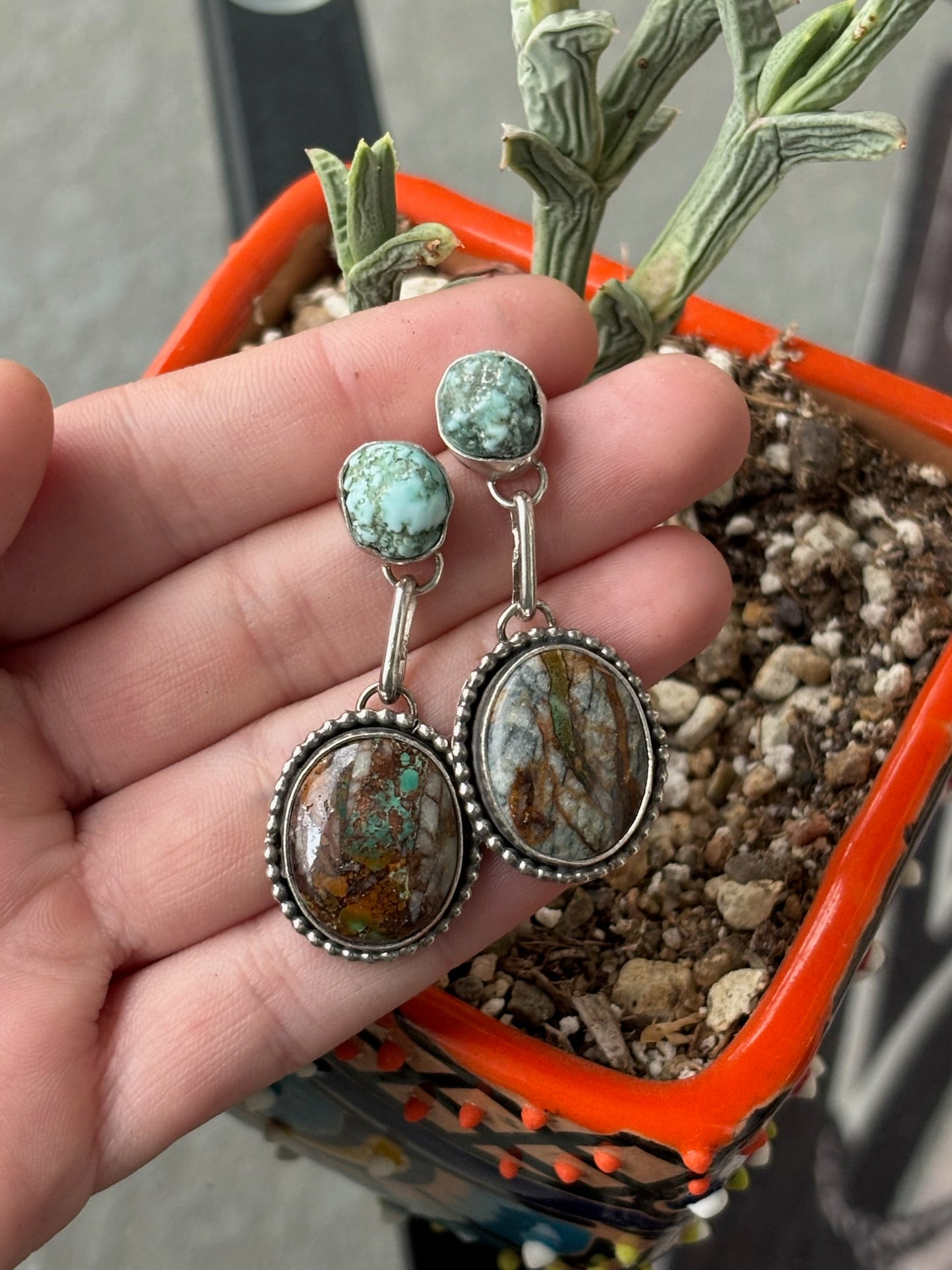 Cloud Turquoise & Royston Ribbon Drops