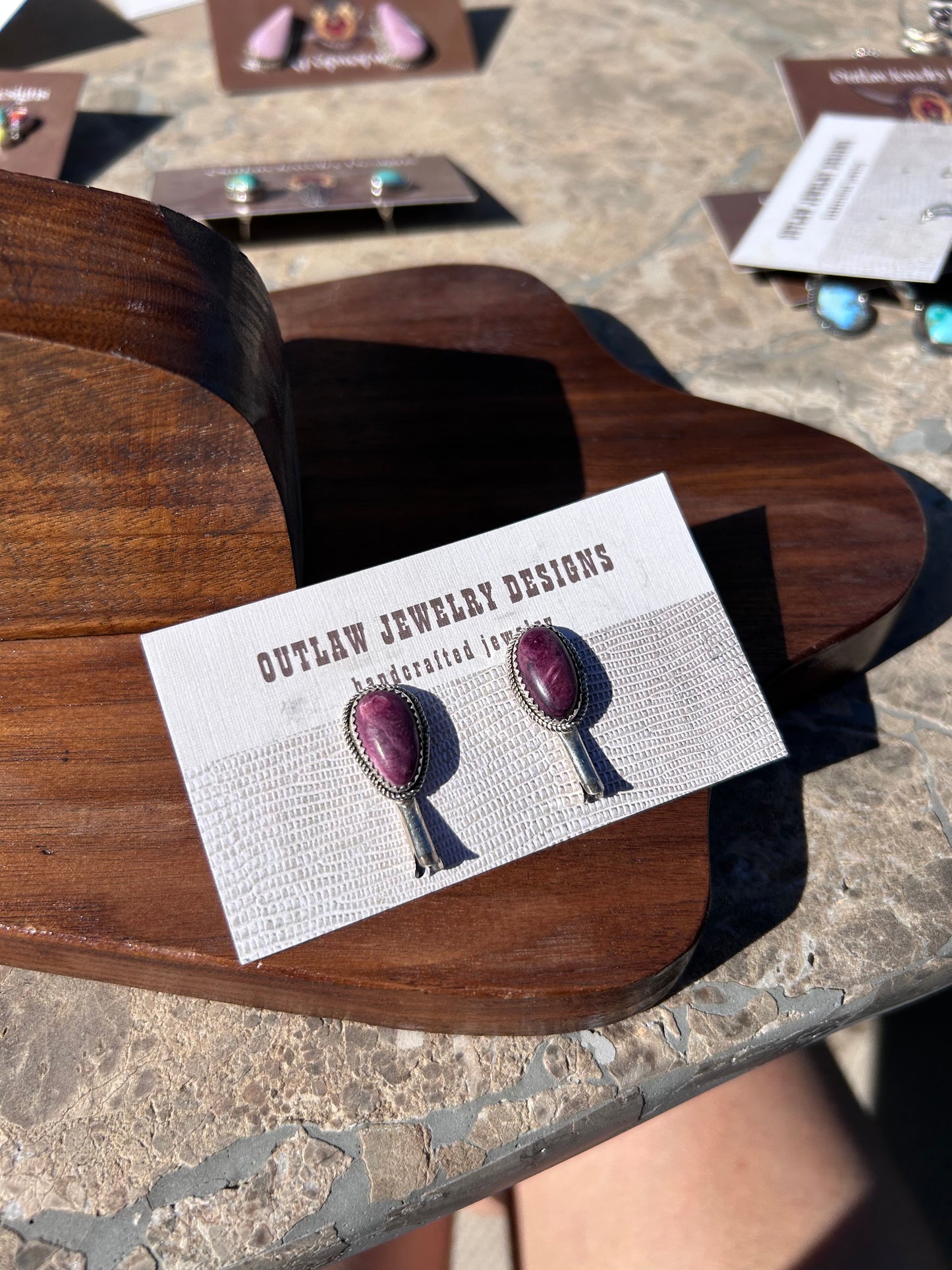 Purple Blossom Studs