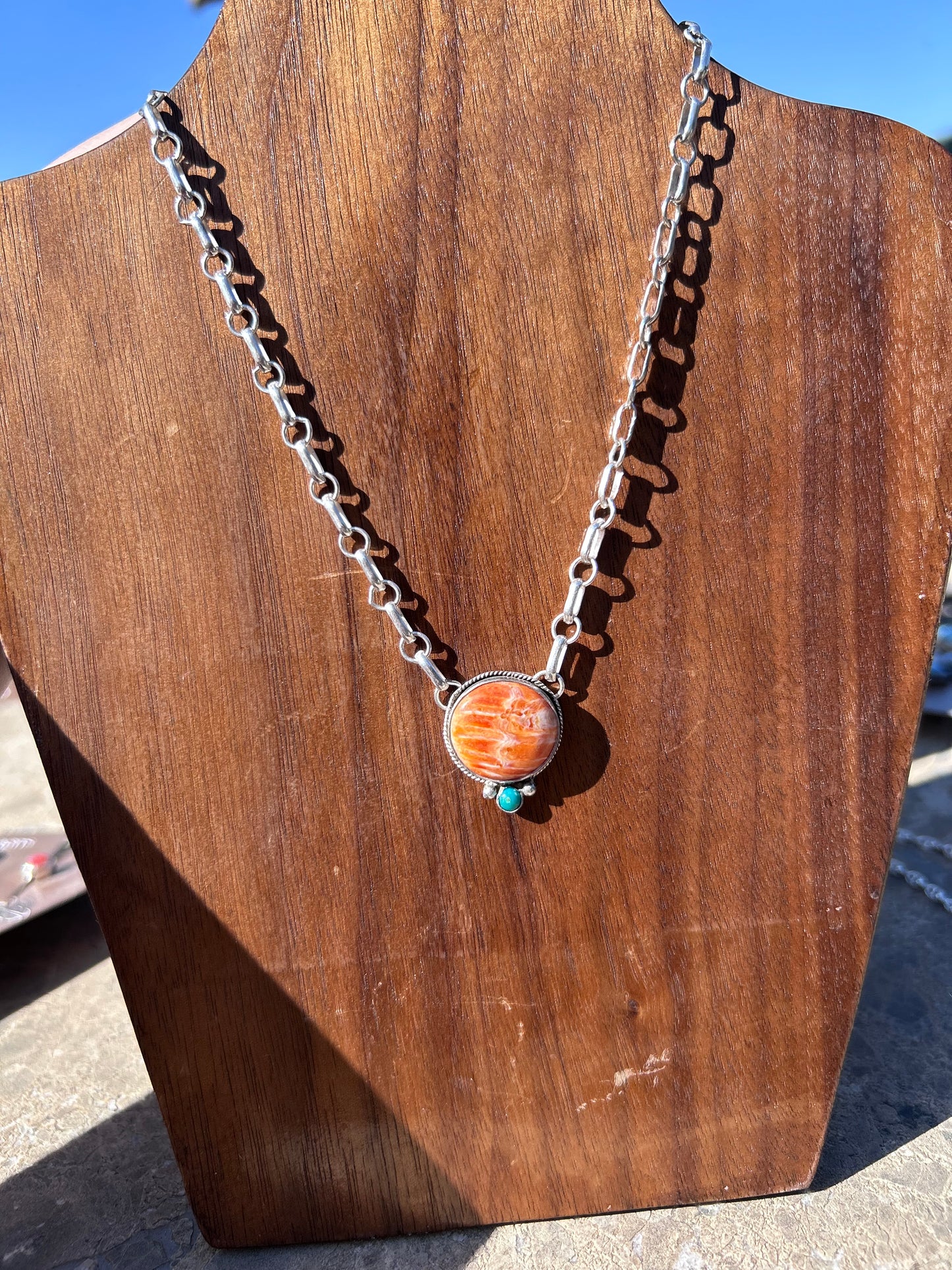Orange Spiny Necklace