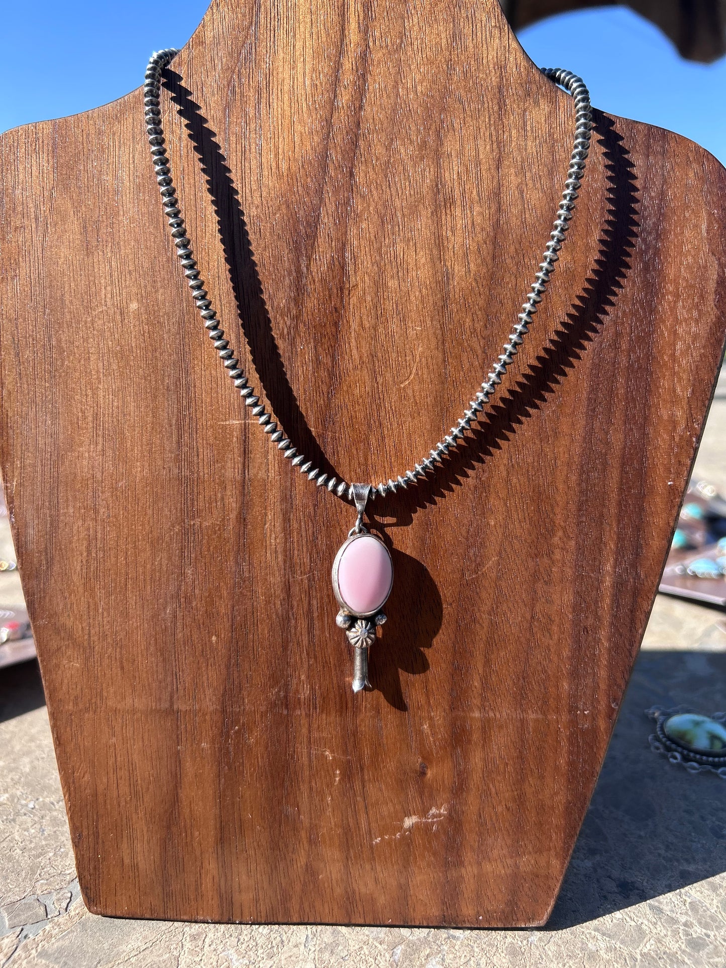 Pink Conch Blossom Pendant