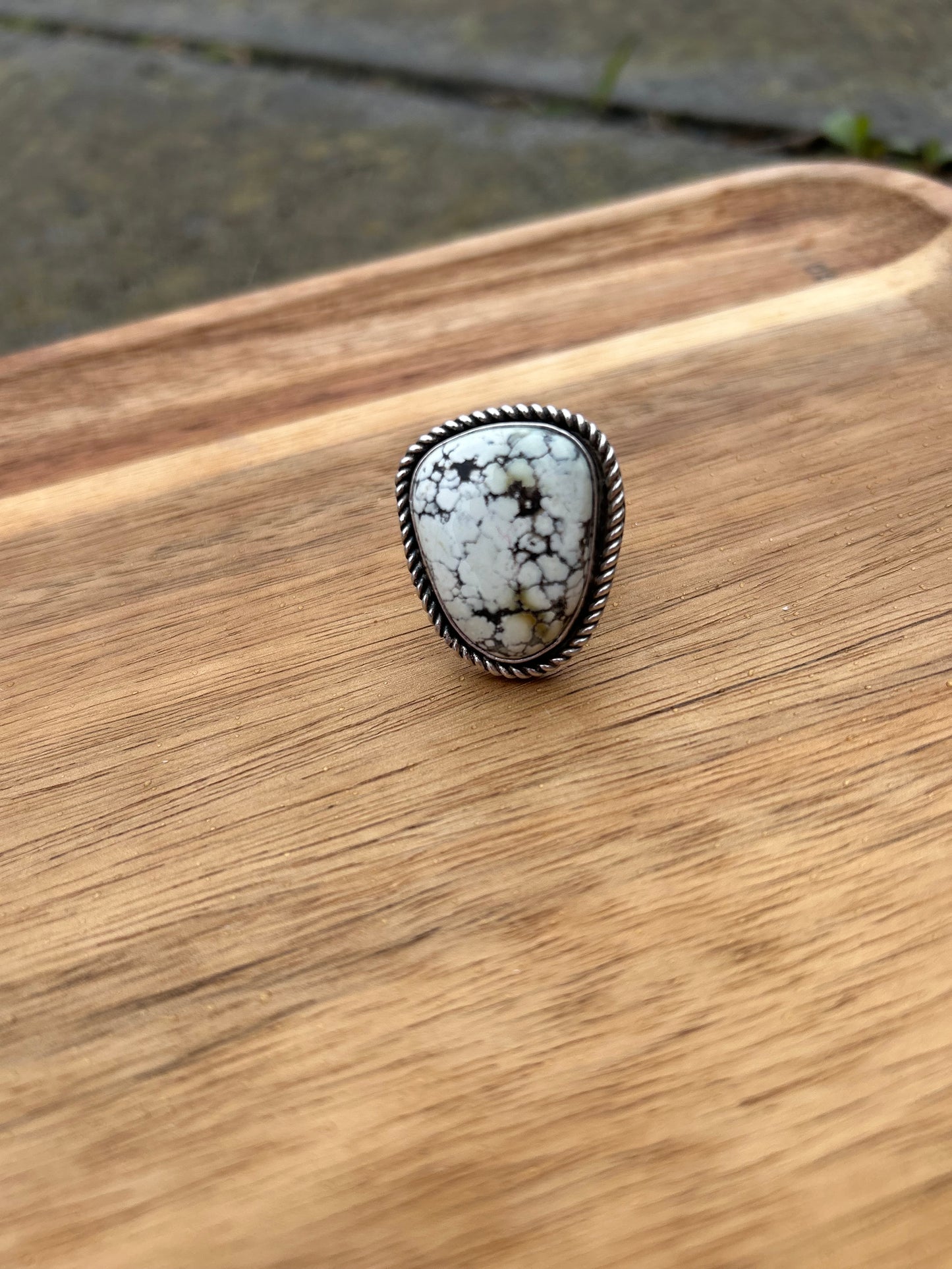 Natural Miller Mountain Variscite Ring