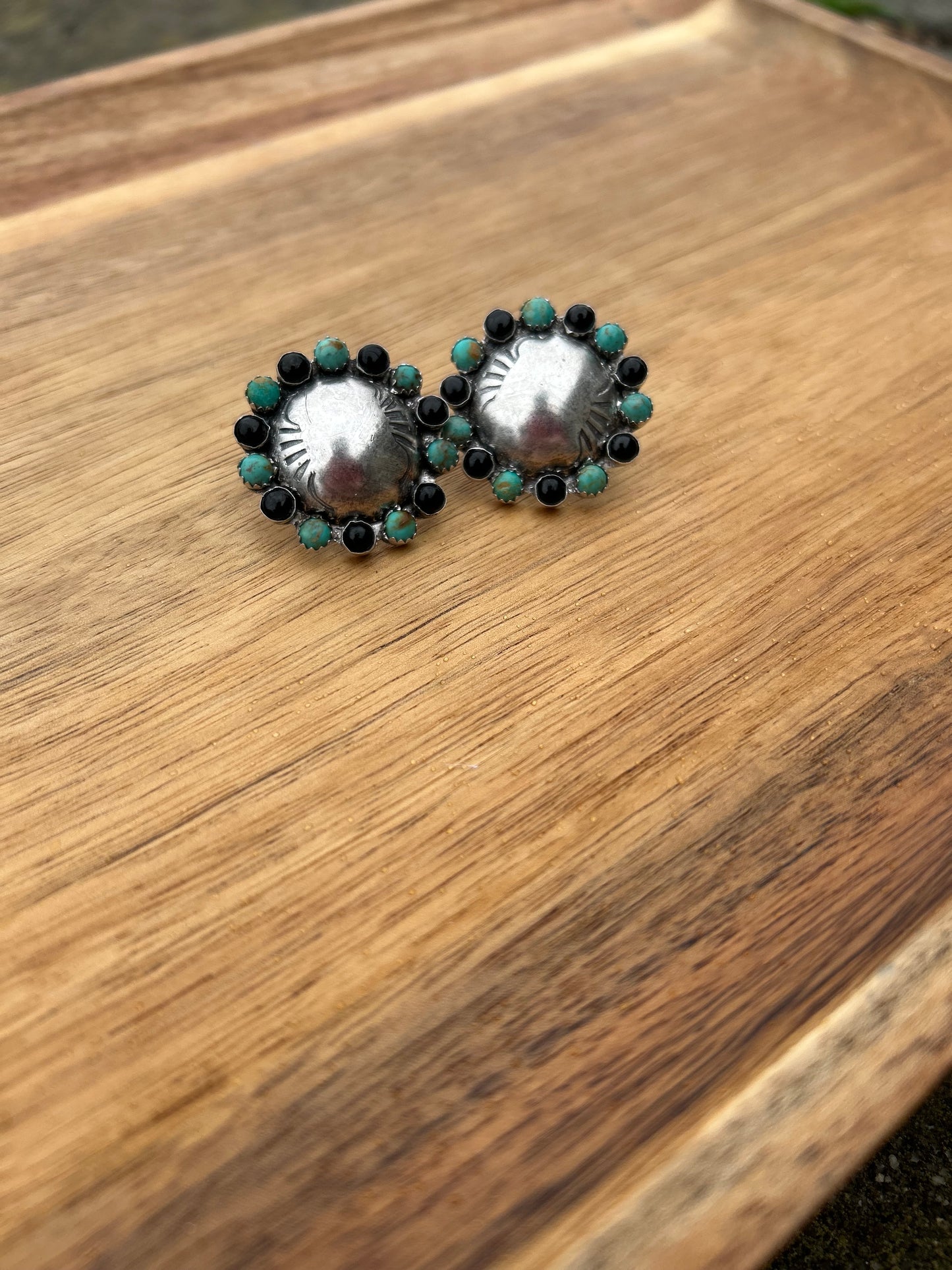 Turquoise Conch Studs