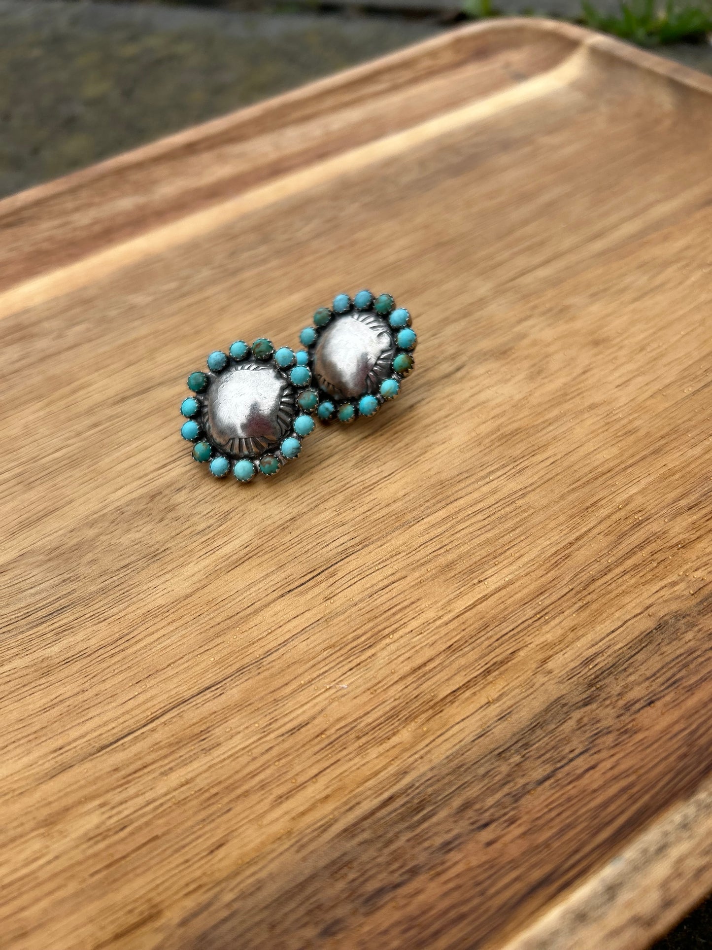 Turquoise Conch Studs