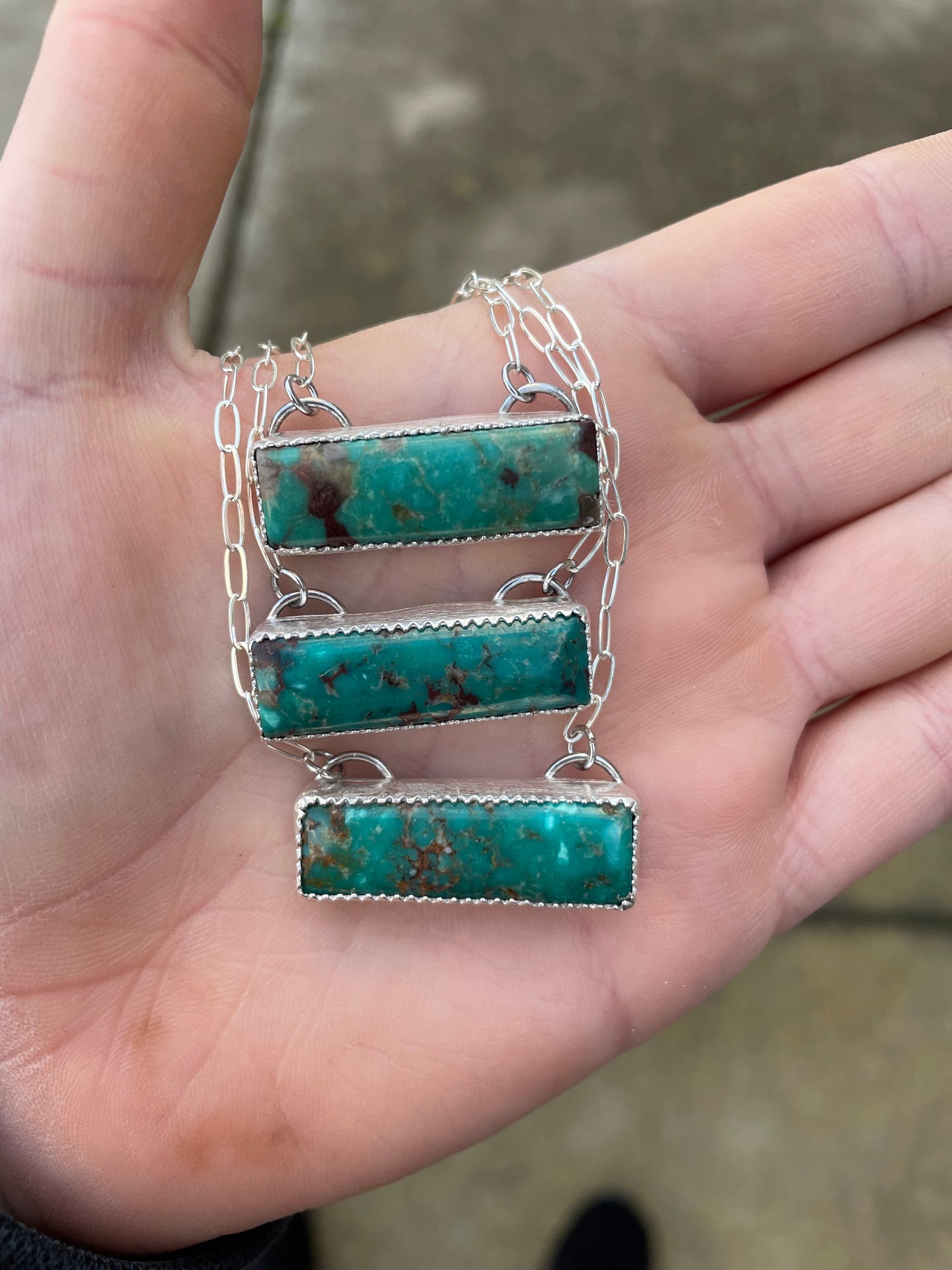 Turquoise Bar Neccklaces
